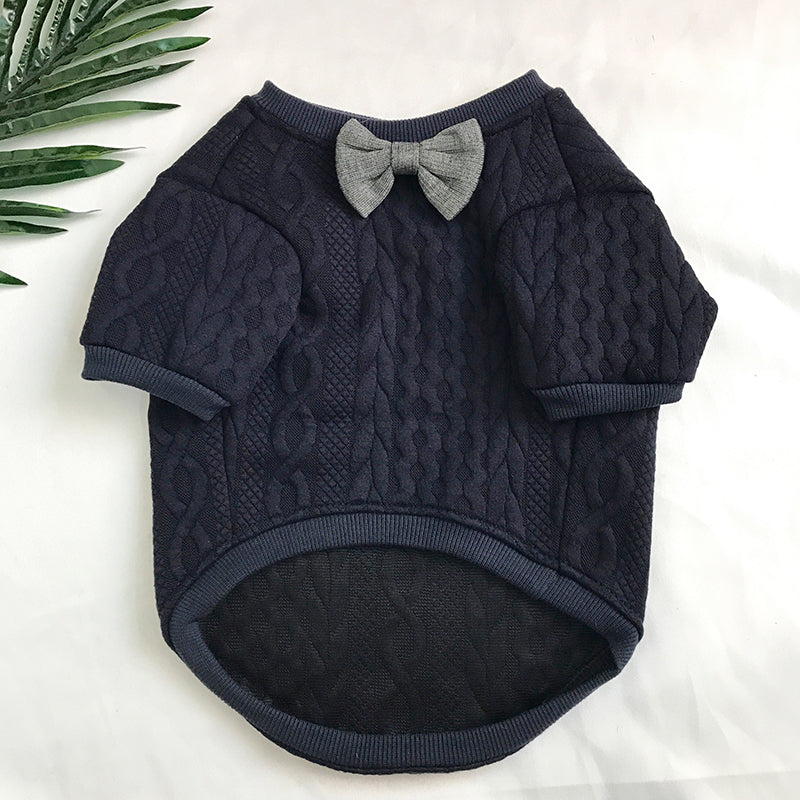 Pawra Noir Bow Couture Dog Outfit
