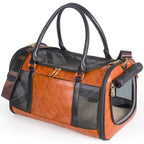 Pawra Luxe Leather Pet Carrier – Stylish Everyday & Travel Bag