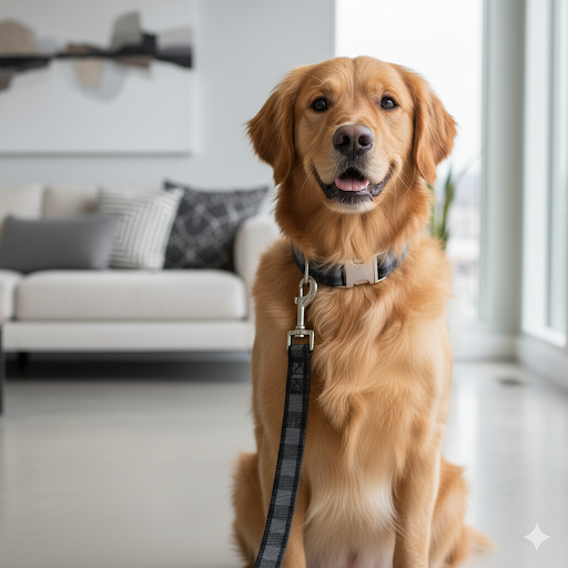 The Midnight Check Set — Collar & Leash