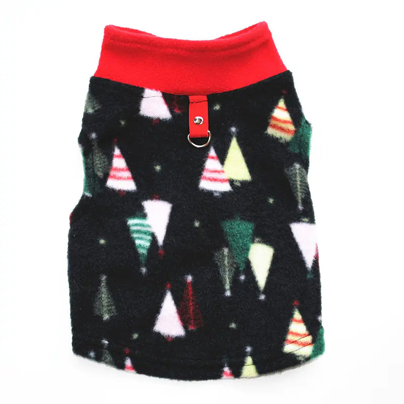 Pawra Christmas Cabin Fleece – Warm Plaid Dog Sweater