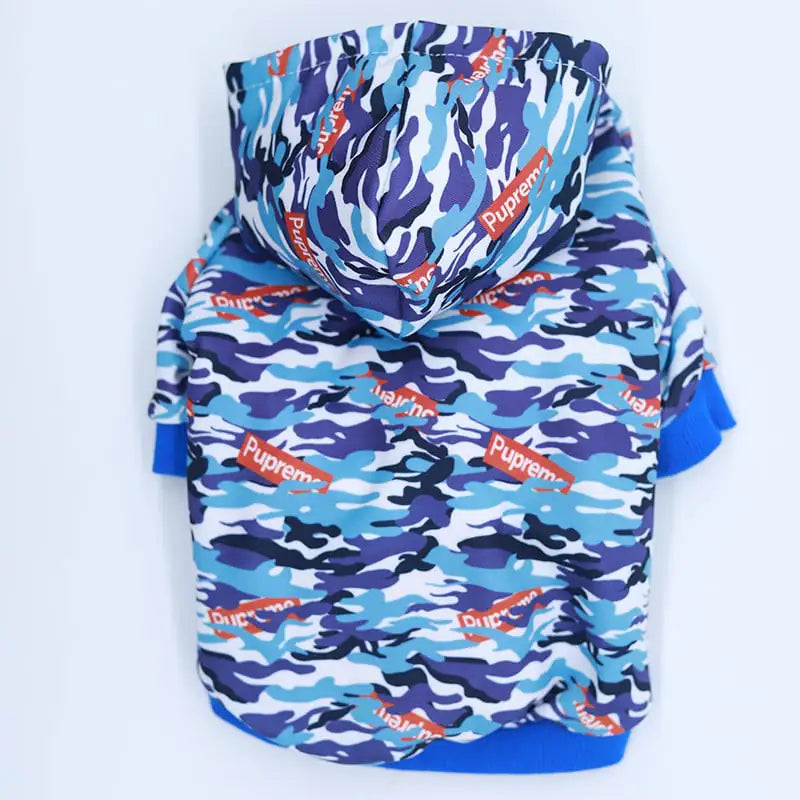 Pawra Pupreme Blue Camo Luxe Hoodie