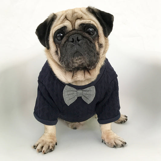 Pawra Noir Bow Couture Dog Outfit