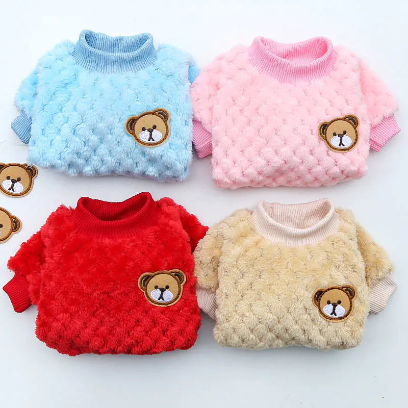 Teddy Luxe Plush Dog Sweater