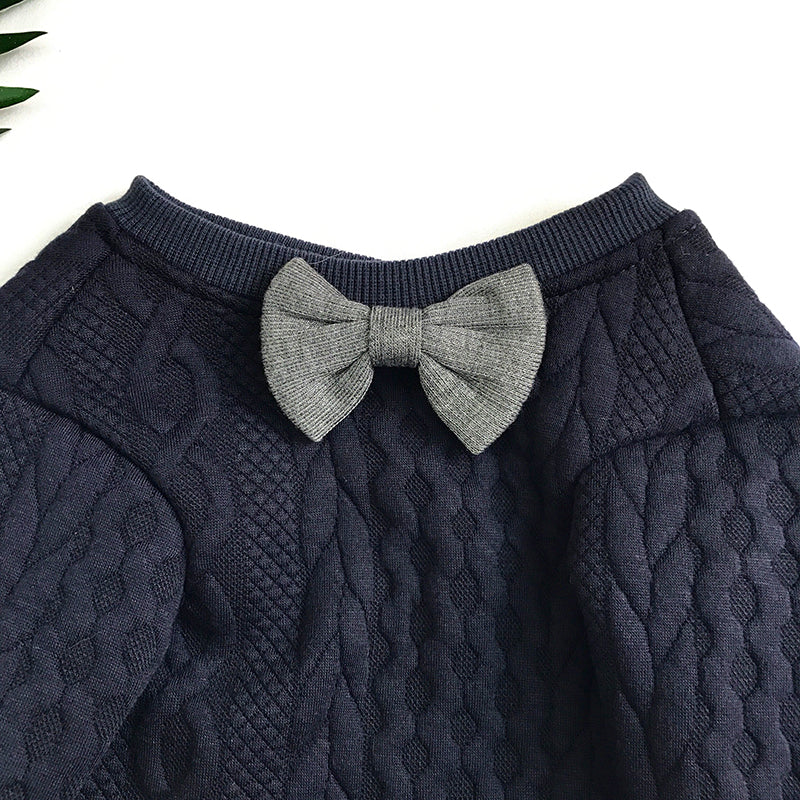 Pawra Noir Bow Couture Dog Outfit