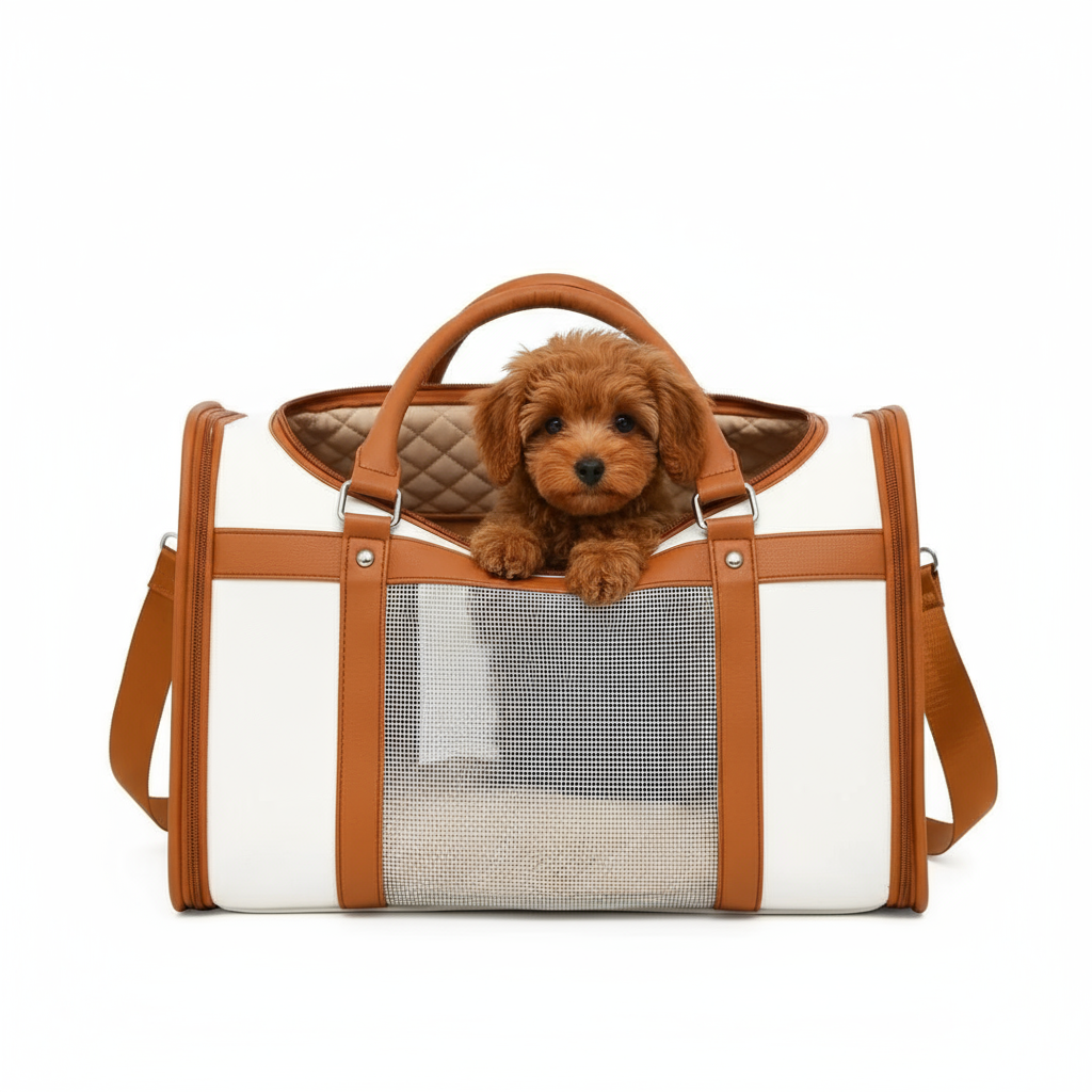 The Pawra Travel Carrier — Luxe Mesh Edition