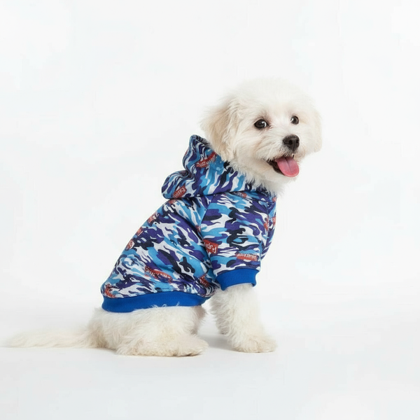 Pawra Pupreme Blue Camo Luxe Hoodie