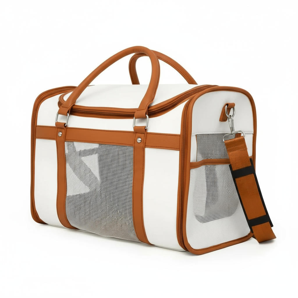 The Pawra Travel Carrier — Luxe Mesh Edition