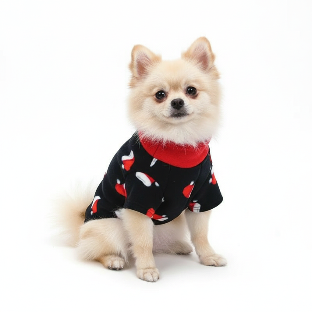Pawra Christmas Cabin Fleece – Warm Plaid Dog Sweater