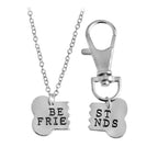Pawra “Best Friends” Gold Pendant & Keychain Set – For You & Your Pup