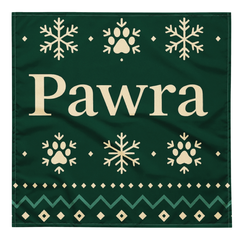 Pawra Winter Luxe Dog Bandana