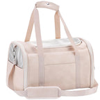 Pawra Luxe Leather Pet Carrier – Travel Tote for Small Dogs & Cats