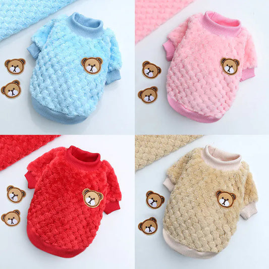 Teddy Luxe Plush Dog Sweater